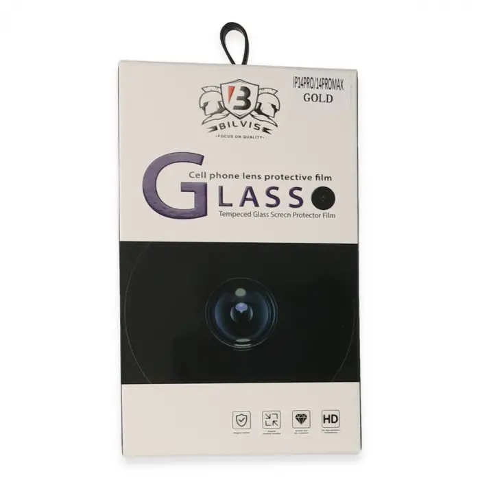 iPhone 14 Pro Max Bilvis Titan Kamera Lens - Gold