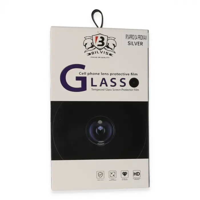 iPhone 14 Pro Max Bilvis Titan Kamera Lens - Gümüş