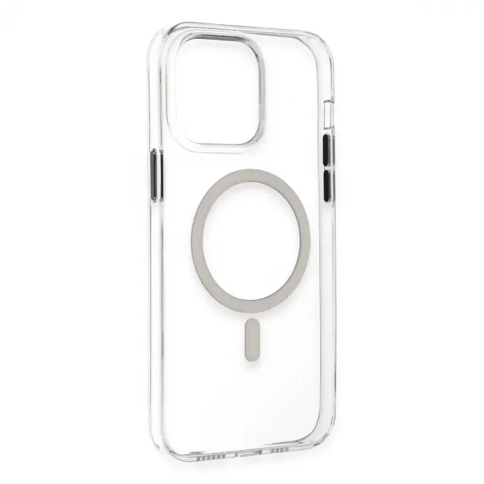 iPhone 14 Pro Max Kılıf Tron Şeffaf Magsafe Kapak - Şeffaf