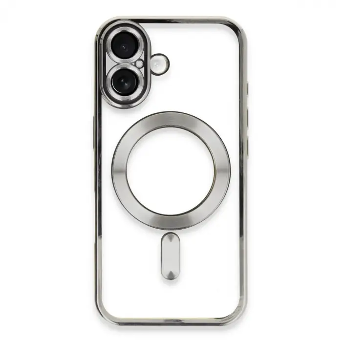 iPhone 16 Kılıf Kross Magneticsafe Kapak - Gümüş