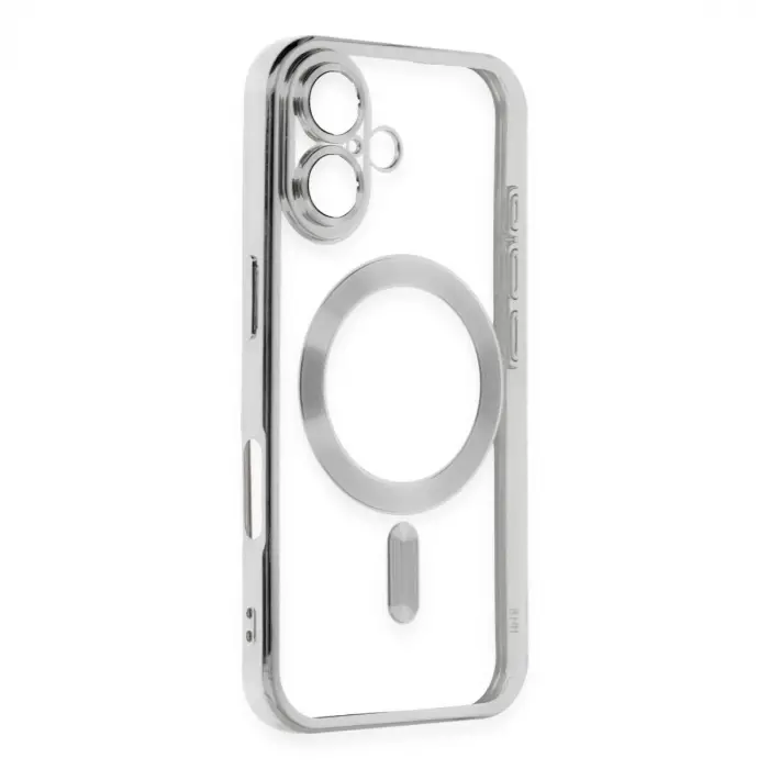 iPhone 16 Kılıf Kross Magneticsafe Kapak - Gümüş