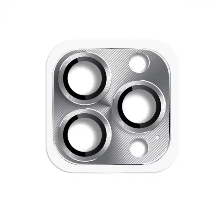 iPhone 16 Pro Max Pers Alüminyum Kamera Lens - Gri
