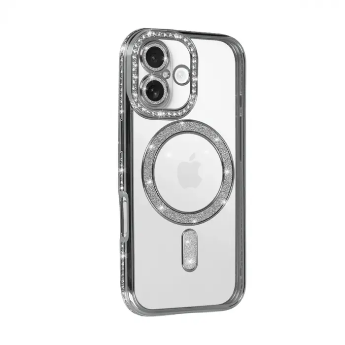 iPhone 17 Joke Simli Magneticsafe Kılıf - Gümüş