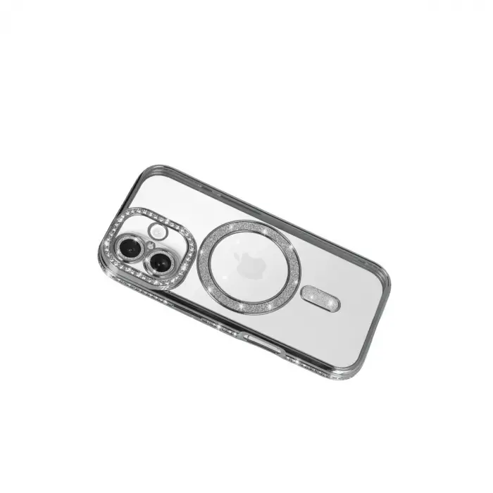 iPhone 17 Joke Simli Magneticsafe Kılıf - Gümüş