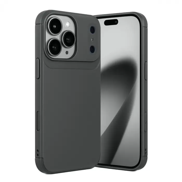 iPhone 17 Pro Auto Focus Karbon Kapak - Gri