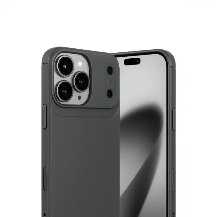 iPhone 17 Pro Max Auto Focus Karbon Kapak - Gri
