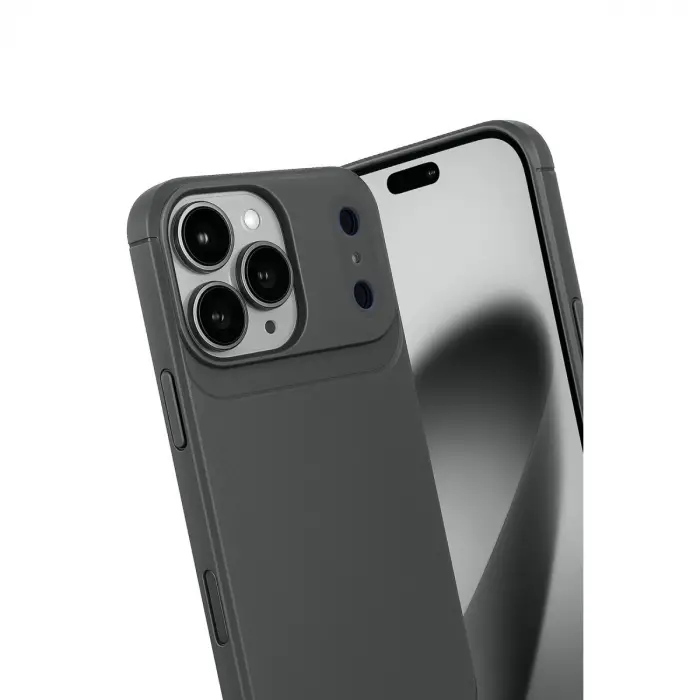 iPhone 17 Pro Max Auto Focus Karbon Kapak - Gri