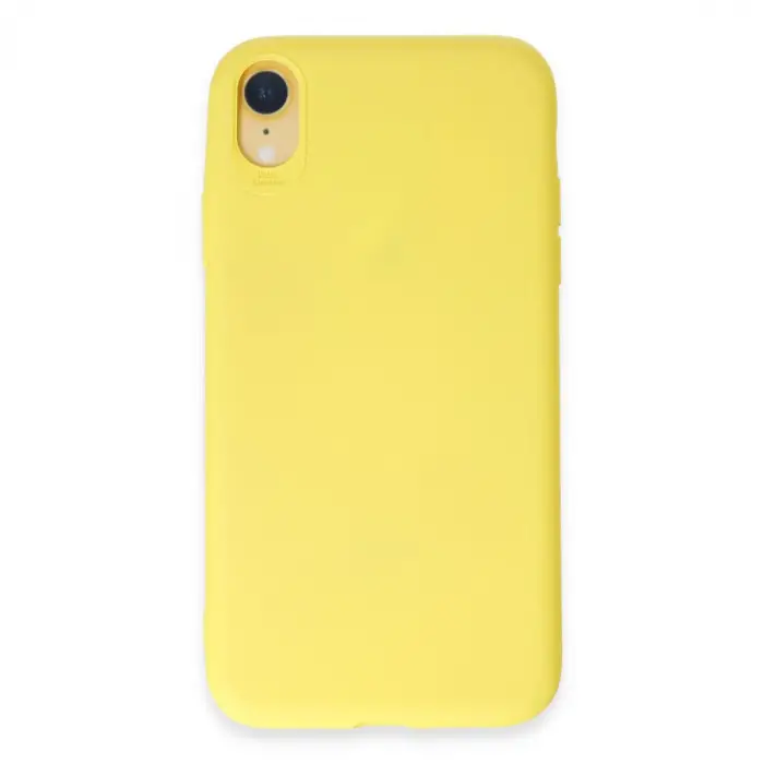 iPhone XR Kılıf First Silikon - Sarı