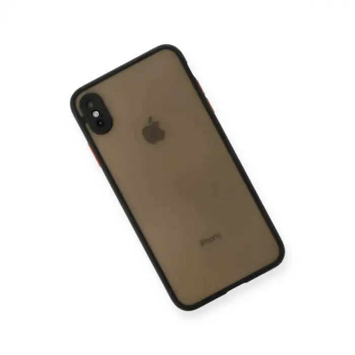 iPhone XS Max Kılıf Montreal Silikon Kapak - Siyah