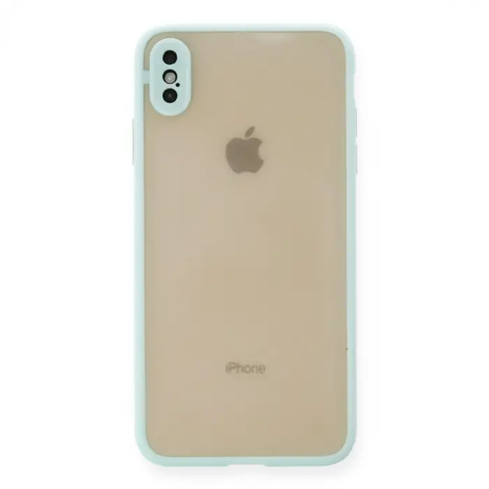 iPhone XS Max Kılıf Montreal Silikon Kapak - Turkuaz