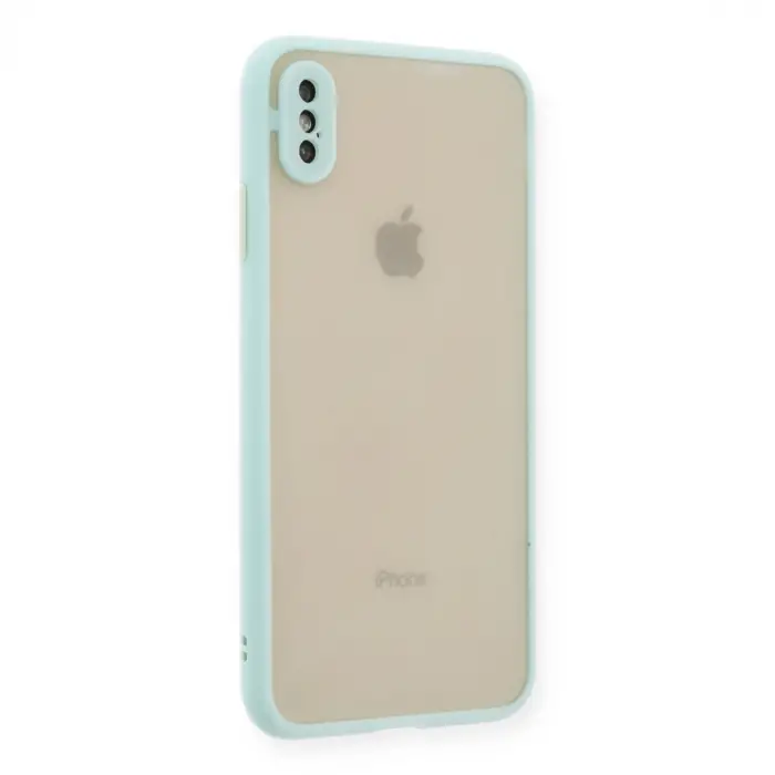 iPhone XS Max Kılıf Montreal Silikon Kapak - Turkuaz