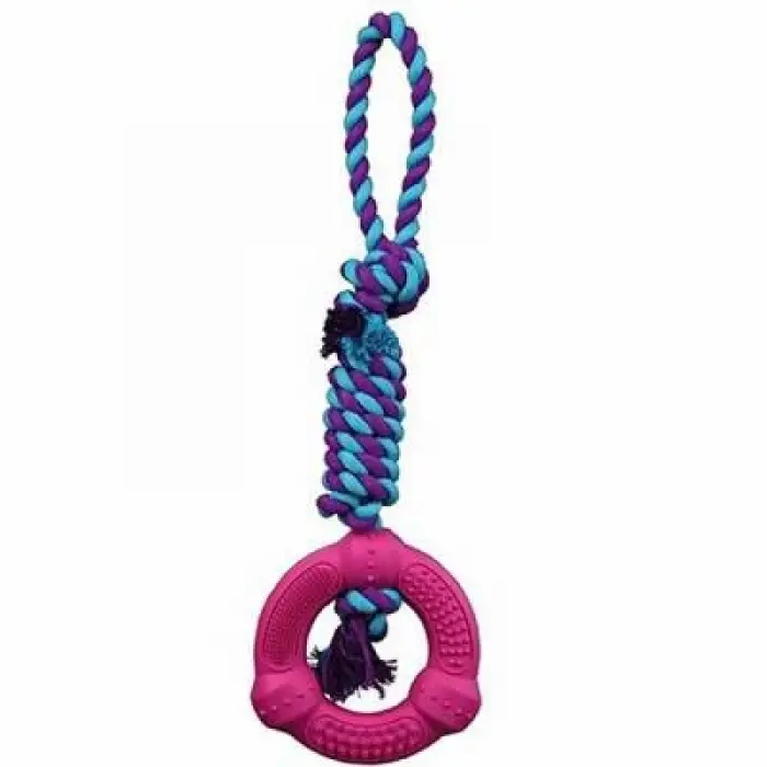 İpli Kauçuk Köpek Oyuncağı 12x41 Cm