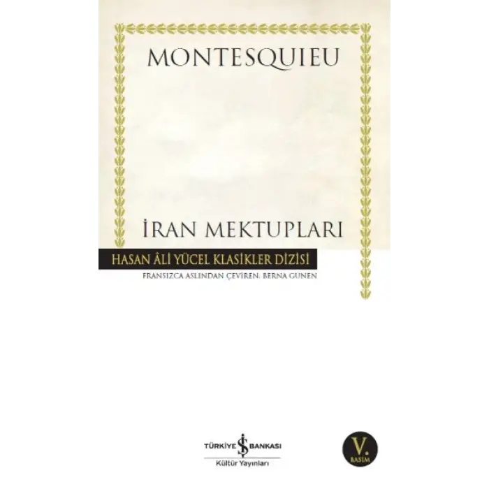 İran Mektupları - Hasan Ali Yücel Klasikleri