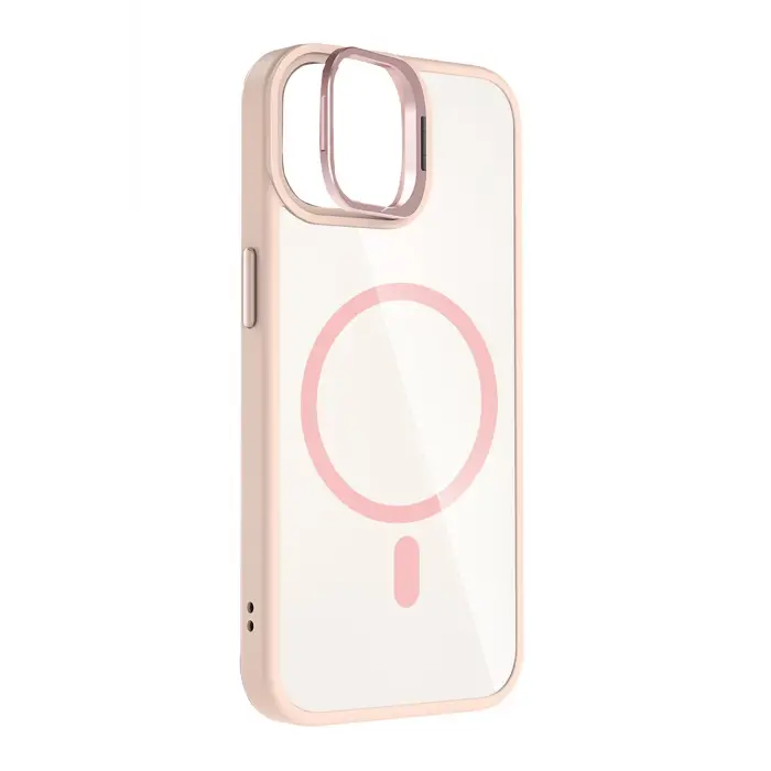 Joko Apple iPhone 11 Remim Lensli Magsafe Standlı Kapak - Pembe