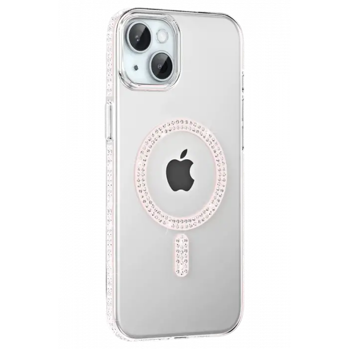 Joko Apple iPhone 14 Move Taşlı Magsafe Kapak - Gümüş