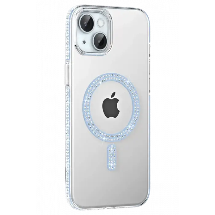 Joko Apple iPhone 14 Move Taşlı Magsafe Kapak - Mavi