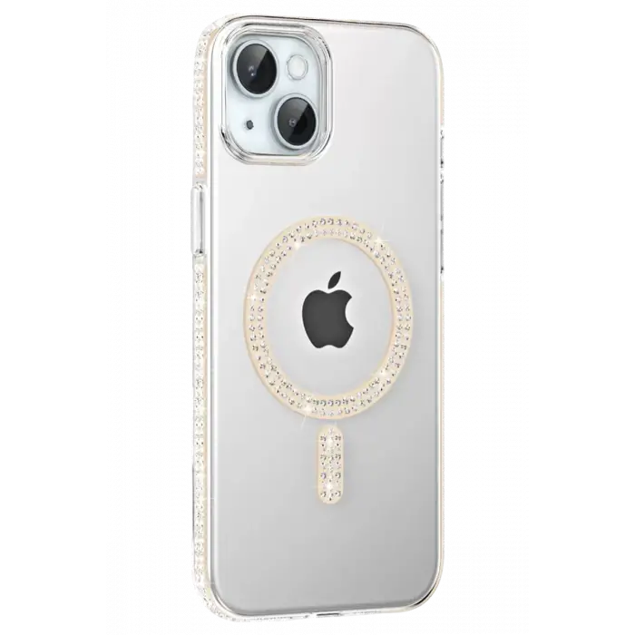 Joko Apple iPhone 14 Move Taşlı Magsafe Kapak - Pembe