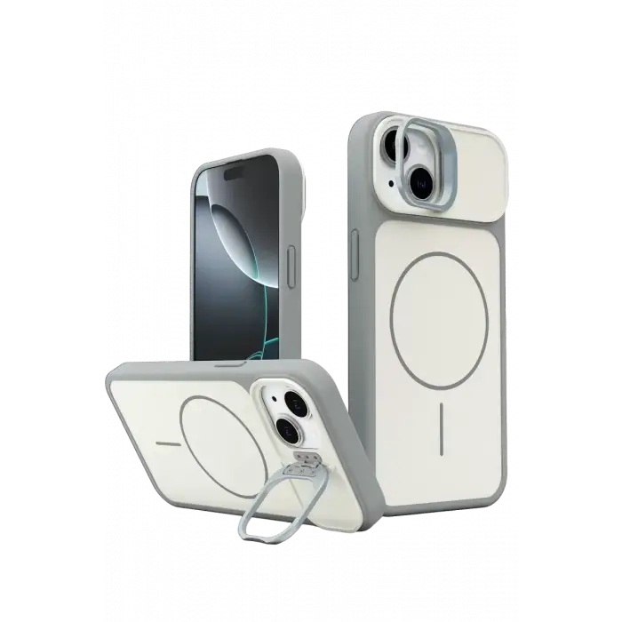 Joko Apple iPhone 14 Pale Magsafe Standlı Kapak - Beyaz