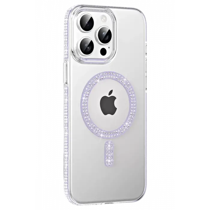 Joko Apple iPhone 14 Pro Max Move Taşlı Magsafe Kapak - Lila