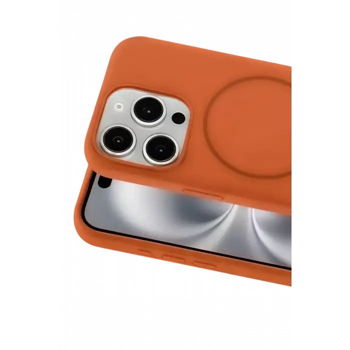 Joko Apple iPhone 15 Pro Max Kılıf Jully Magsafe Kapak - Turuncu
