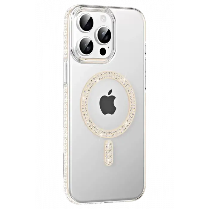 Joko Apple iPhone 15 Pro Max Move Taşlı Magsafe Kapak - Pembe