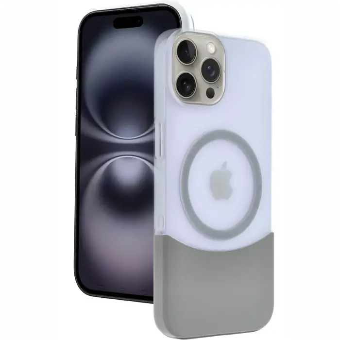Joko Apple iPhone 15 Pro Max Velar Magsafe Kapak - Natural Grey