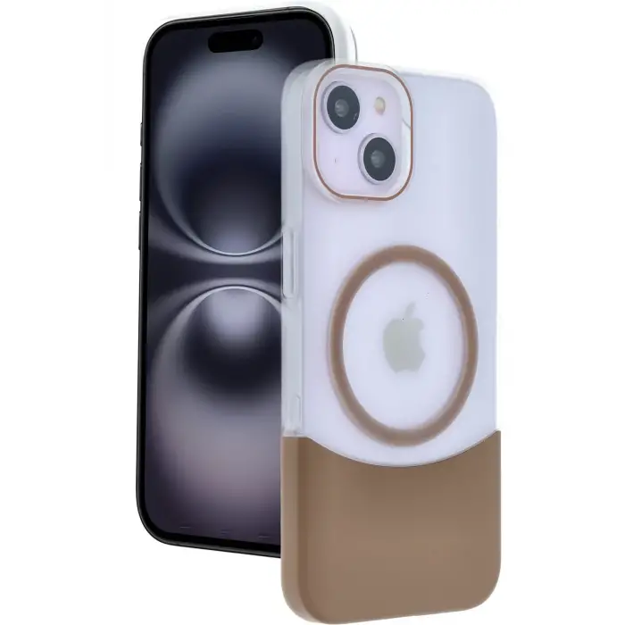 Joko Apple iPhone 15 Velar Magsafe Kapak - Çöl Titanyum