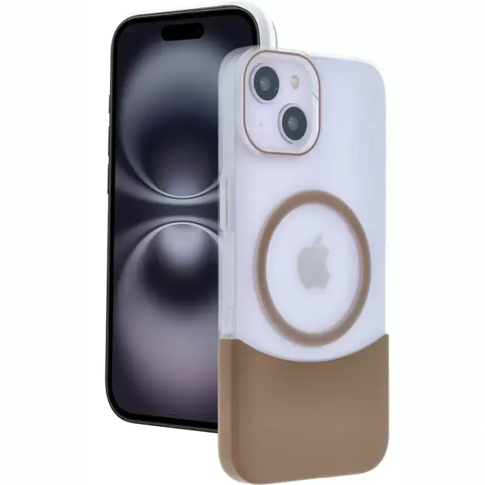 Joko Apple iPhone 15 Velar Magsafe Kapak - Çöl Titanyum