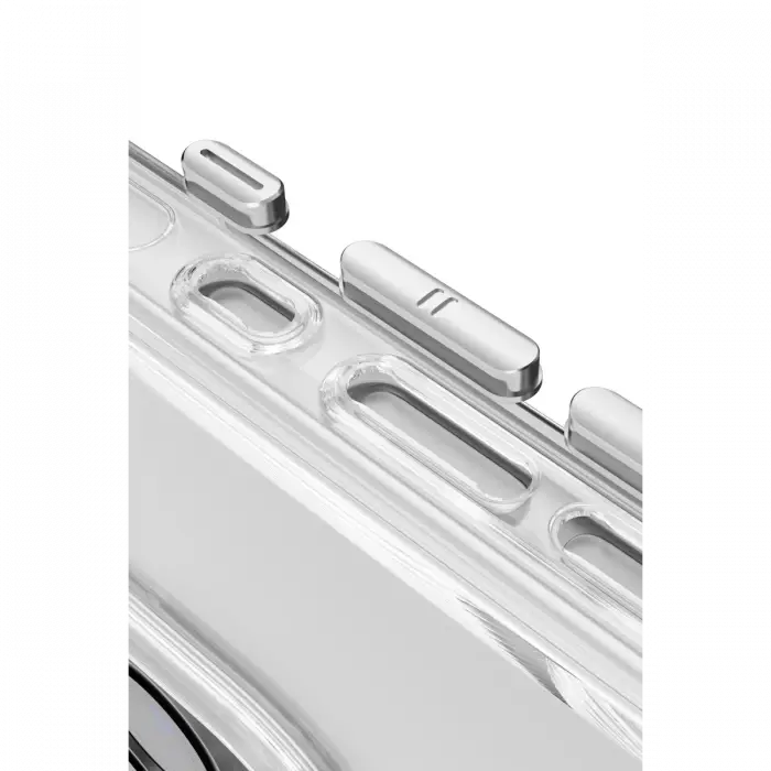 Joko Apple iPhone 16 Gleam PC Sert Magsafe Kılıf - Şeffaf-Siyah