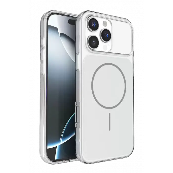 Joko Apple iPhone 16 Pro Max Bruma Magsafe Kapak - Gümüş