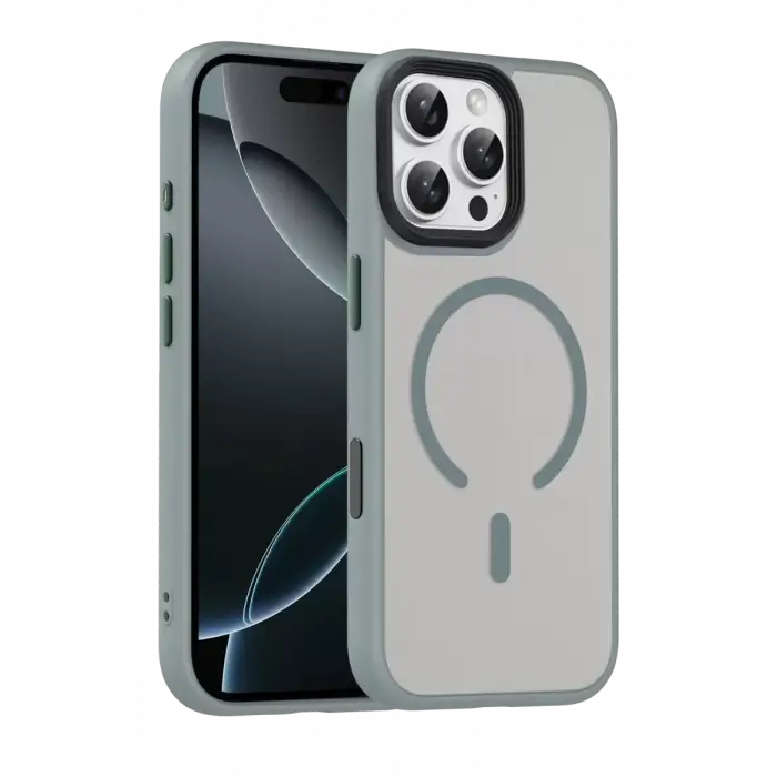 Joko Apple iPhone 16 Pro Max Megane Magsafe Kapak - Titan Gri