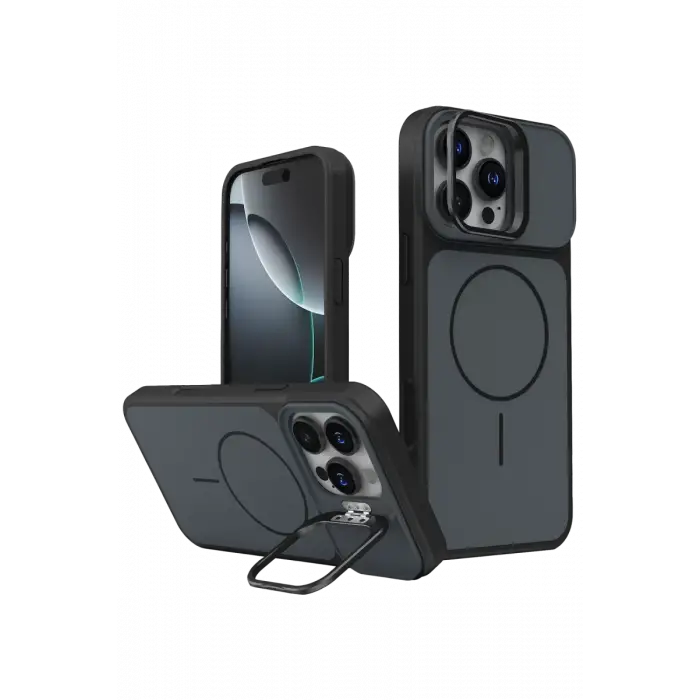 Joko Apple iPhone 16 Pro Max Pale Magsafe Standlı Kapak - Siyah