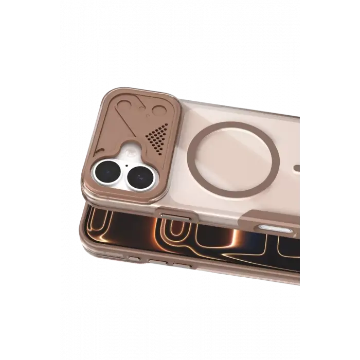 Joko Apple iPhone 16 Zinko Magsafe Kapak - Çöl Titanyum