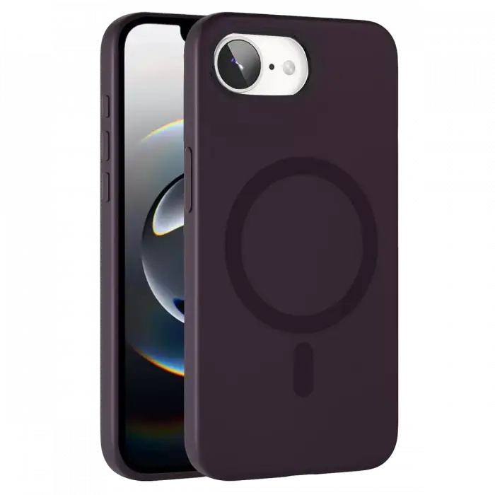 Joko Apple iPhone 16E Tuna PC Slim Magsafe Kapak - Derin Mor