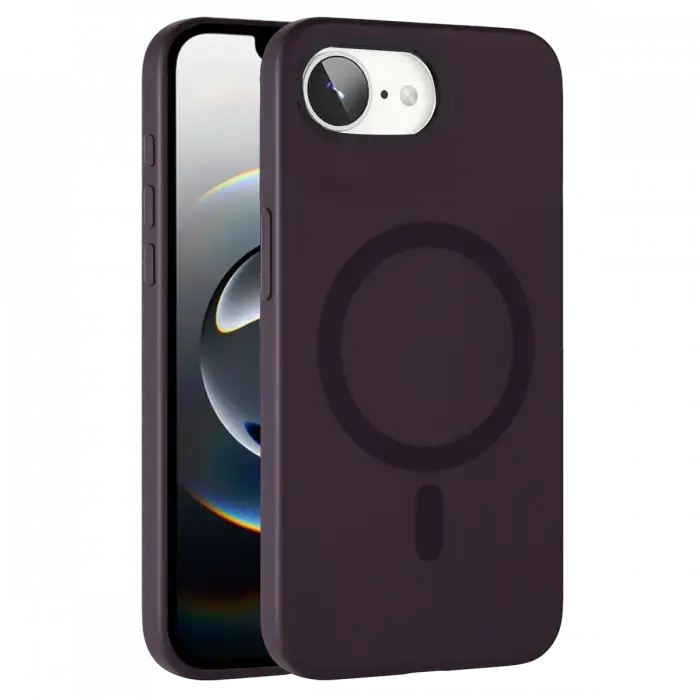 Joko Apple iPhone 16E Tuna PC Slim Magsafe Kapak - Derin Mor