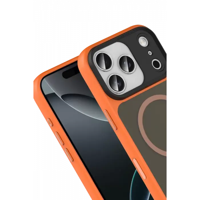 Joko Apple iPhone 17 Pro Max Megane Magsafe Kapak - Turuncu