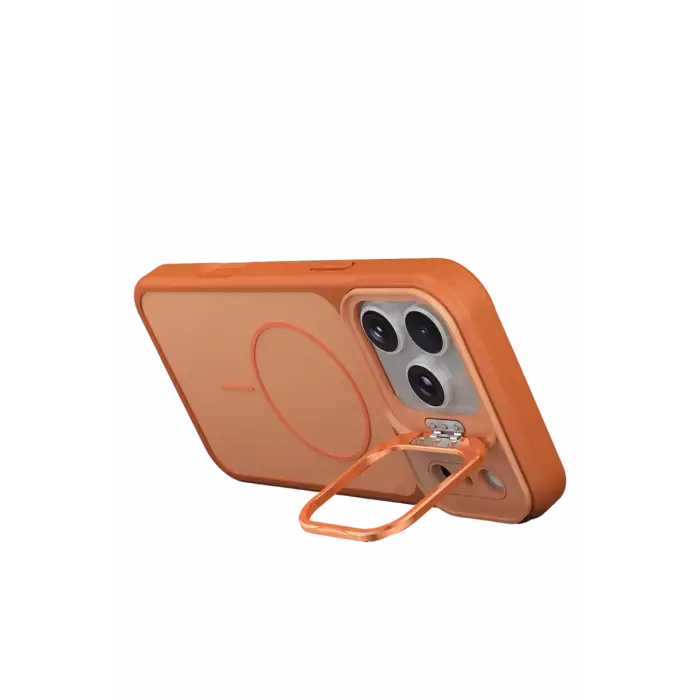 Joko Apple iPhone 17 Pro Max Pale Magsafe Standlı Kapak - Turuncu