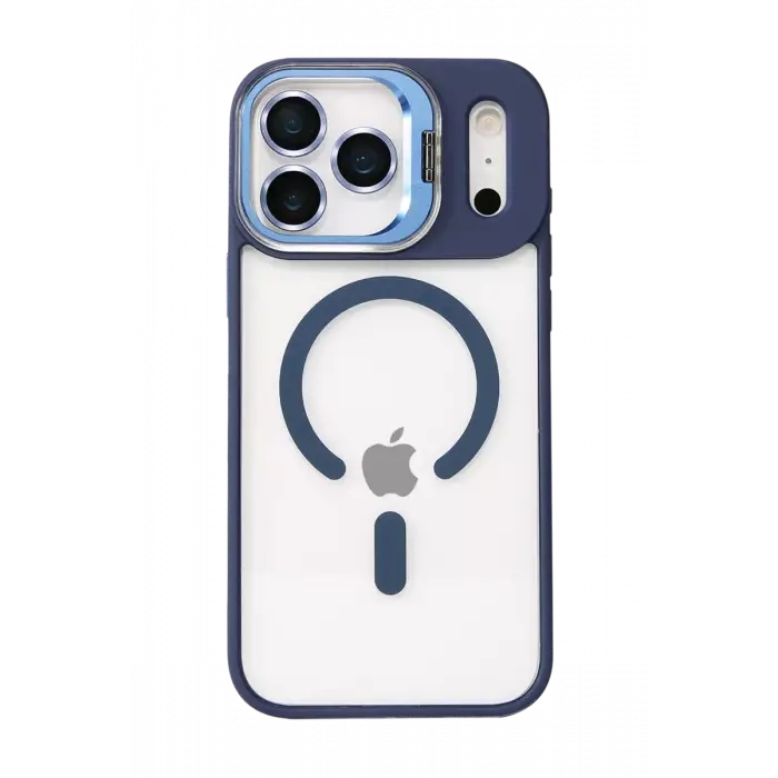 Joko Apple iPhone 17 Pro Max Remim Lensli Magsafe Standlı Kapak - Lacivert