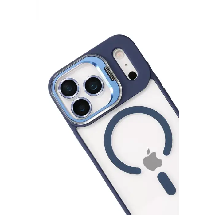 Joko Apple iPhone 17 Pro Max Remim Lensli Magsafe Standlı Kapak - Lacivert