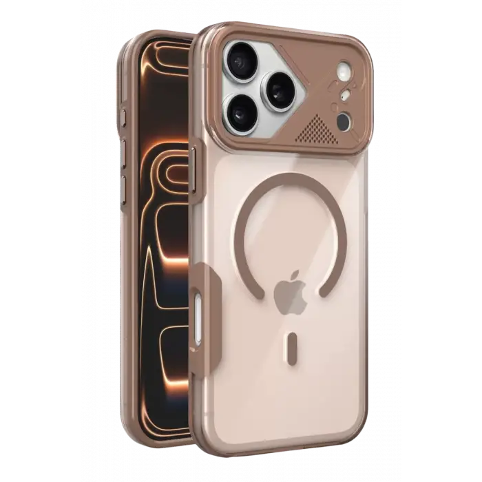 Joko Apple iPhone 17 Pro Max Zinko Magsafe Kapak - Çöl Titanyum