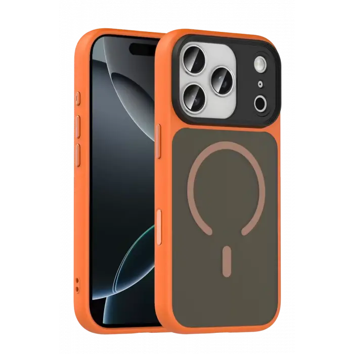 Joko Apple iPhone 17 Pro Megane Magsafe Kapak - Turuncu