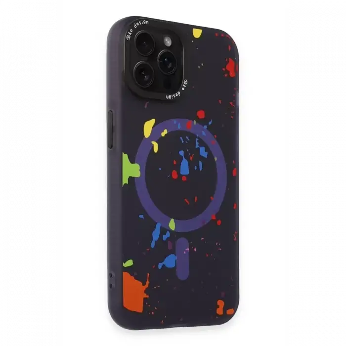 Joko Apple iPhone 14 Pro Colorful Magsafe Kapak - Derin Mor