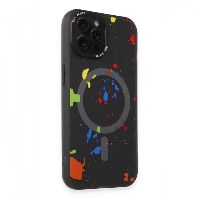 Joko Apple iPhone 14 Pro Colorful Magsafe Kapak - Siyah