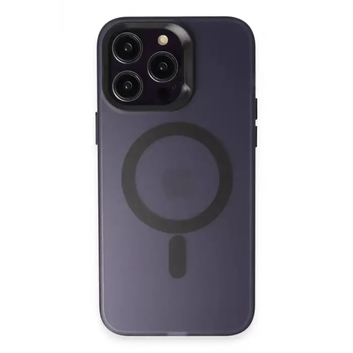 Joko Apple iPhone 14 Pro Max Kılıf Mateks Magsafe Kapak - Derin Mor