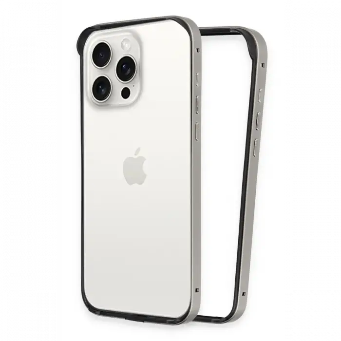 Joko iPhone 14 Pro Max Land Bumper Koruma Kapak - Titan Gri