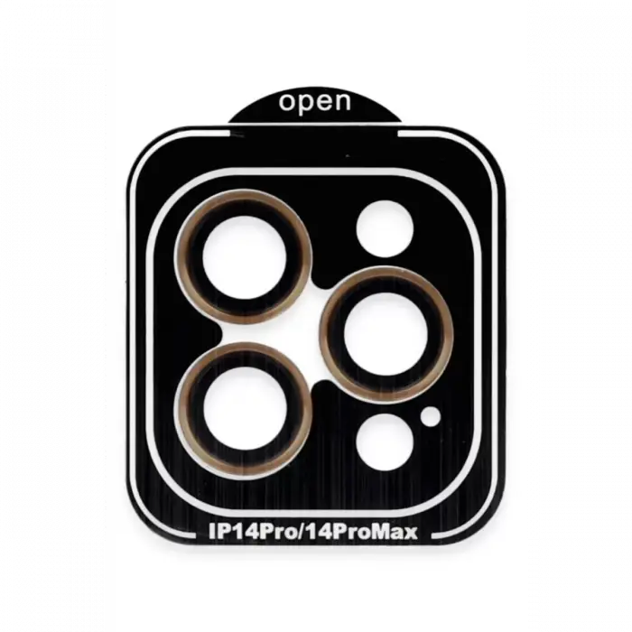 Joko Apple iPhone 14 Pro Max PVD Metal Kamera Lens - Turuncu