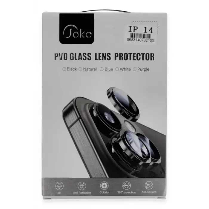 Joko Apple iPhone 14 PVD Metal Kamera Lens - Gümüş