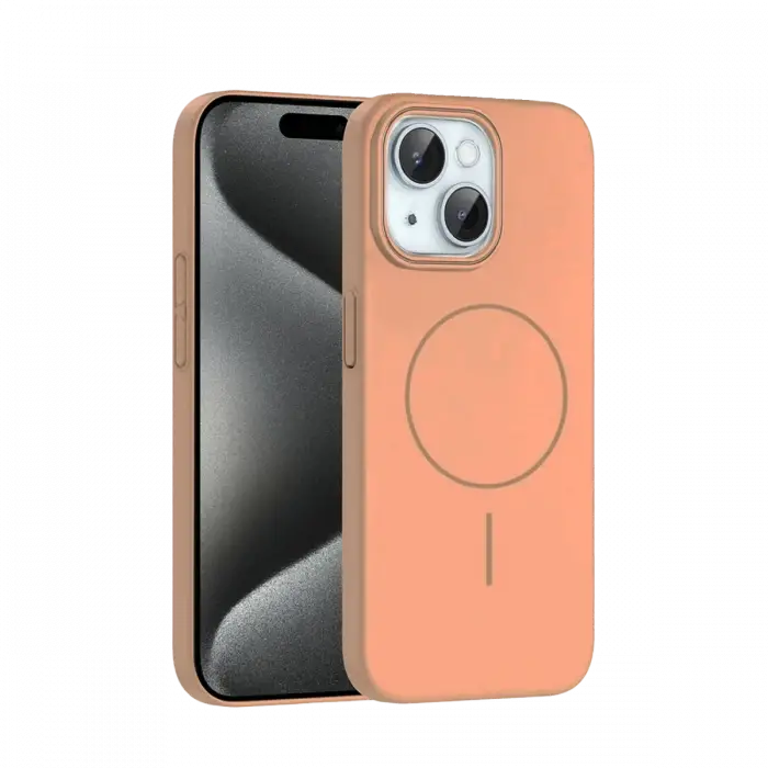 Joko iPhone 15 Plus Broş Magsafe Kapak - Çöl Titanyum