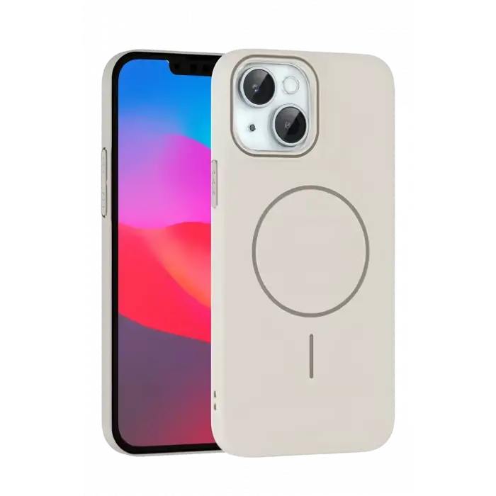 Joko Apple iPhone 15 Plus Broş Magsafe Kapak - Krem