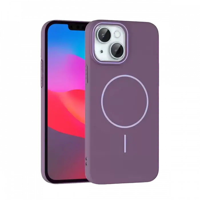 Joko Apple iPhone 15 Plus Broş Magsafe Kapak - Mor